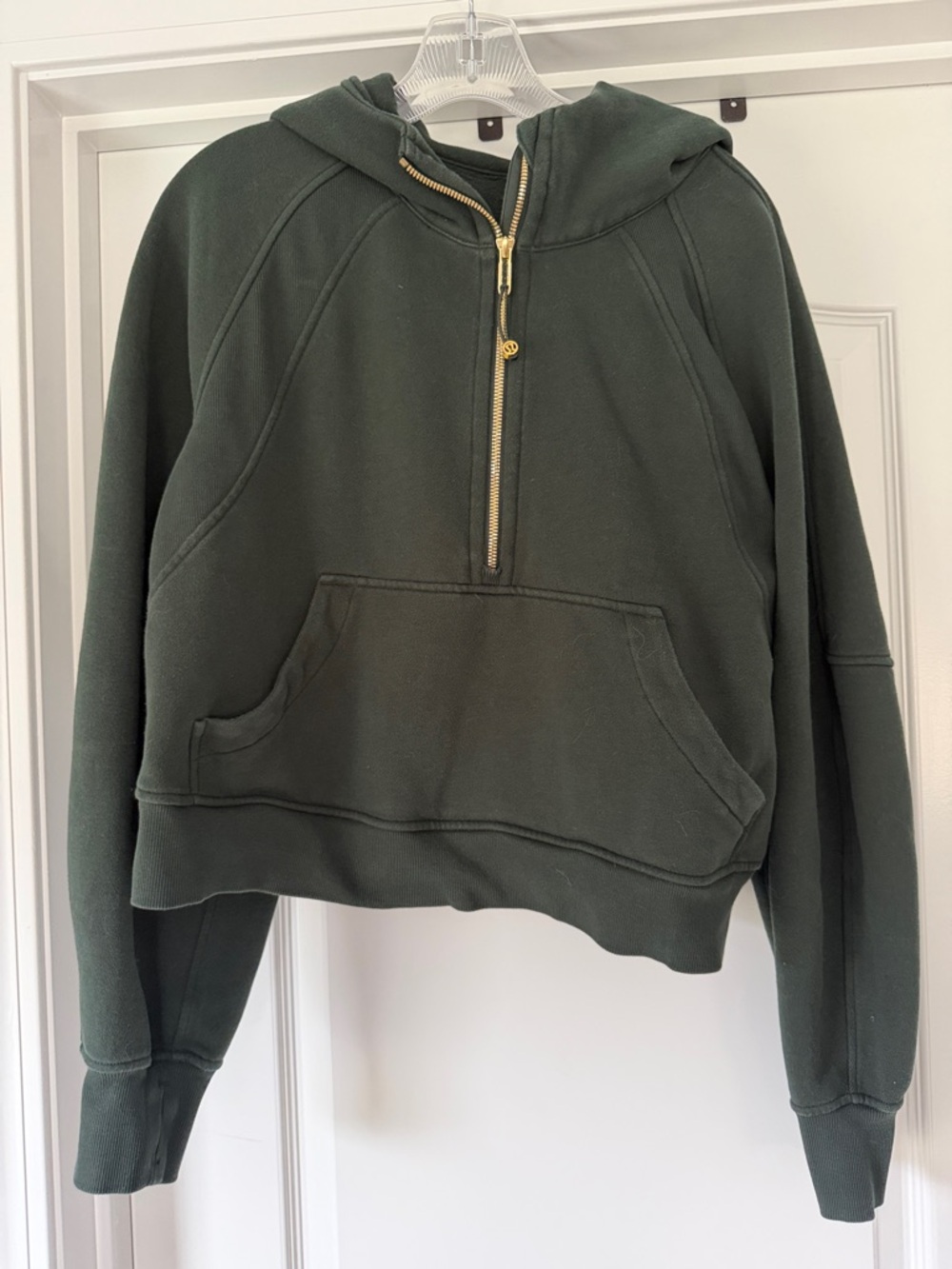 lululemon athletica Dark Green Half-Zip Hoodie